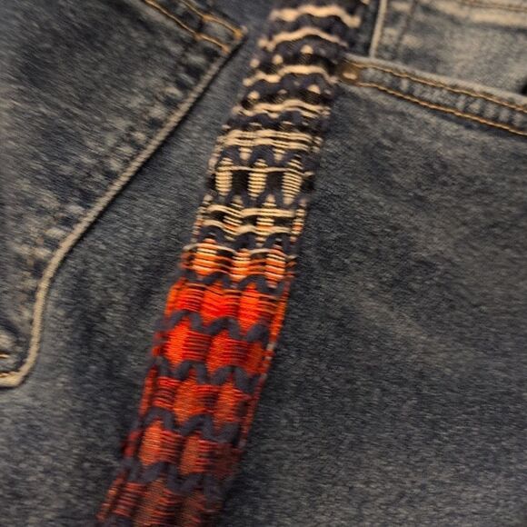 Anthropology Levi's Crafted woven side panels denim high waisted jeans size 27 - Picture 11 of 15